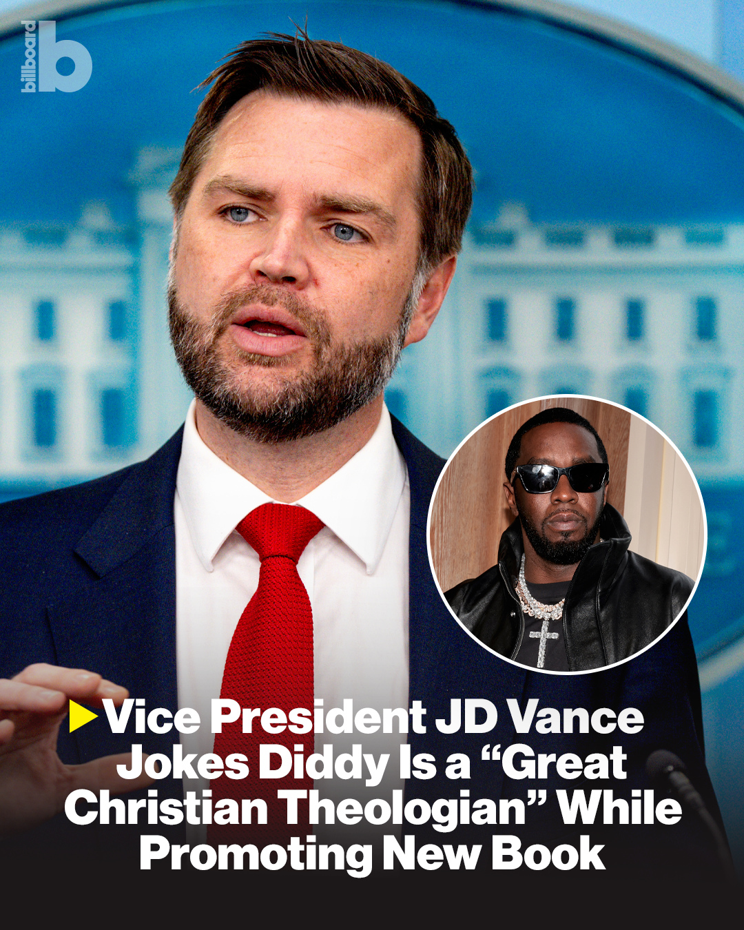 Who knew Vice President JD Vance had Diddy jokes up his sleeve?⁠
⁠
Vance visited the Richard Nixon Presidential Library to promote his new memoir and was asked about a chapter that just so happens to be named "More Money, More Problems," one of the late Notorious B.I.G.'s most popular songs, which was produced by Diddy.⁠
⁠
"I'm a millennial, and so I believe that’s the wisdom of the great Christian theologian P. Diddy, who as we found out in the last couple of years is very much not a Christian or a theologian," the vice president joked. "I'm going to get in trouble for all kinds of things. That will be one of them."⁠
⁠
More details at the link in bio.