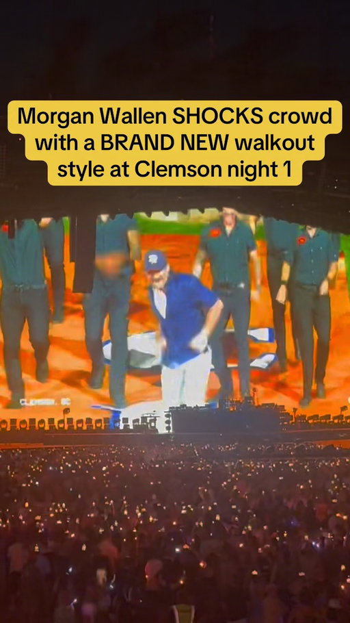 A NEVER BEFORE SEEN walkout style was debuted by Morgan Wallen at his first stop in Clemson, South Carolina 👀🔥 

In his second year of doing these walkouts at the start of each show, this is by far the most unique one Morgan has shown his fans so far 

#TickPick #morganwallen #morganwallenwalkout #morganwallenconcert