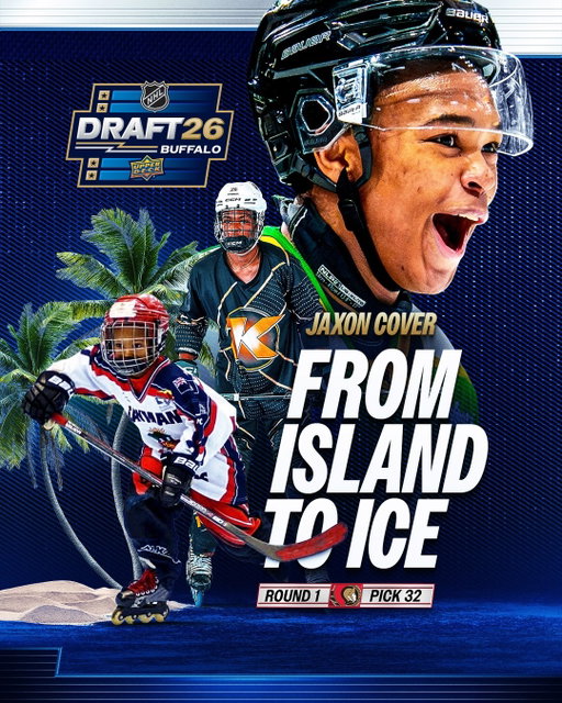 From roller blades to hockey skates, Jaxon Cover's (@jcove87) journey to becoming a first-round #NHLDraft pick is unreal! 🛼
