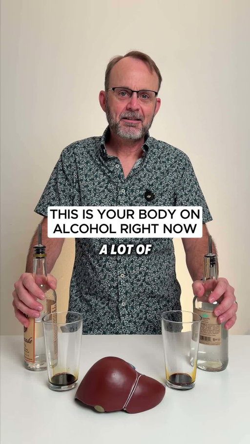 It’s not the alcohol that causes the problems, it’s what it turns into #Cheers #liverhealth #drinktok #alcoholscience #liverscience