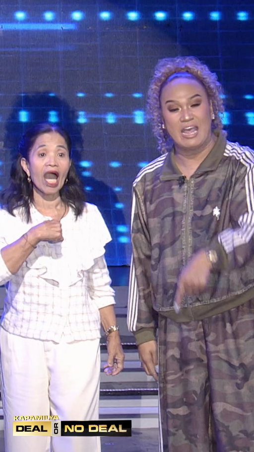 Mommy Ganda at #Negi, inireklamo si #InahEvans! #KDONDInah 💼☎️

#KapamilyaDealOrNoDeal #KDOND #LuisManzano