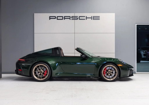 2026 Porsche 911 Targa 4 GTS finished in Oak Green Metallic delivers a timeless interpretation of one of Porsche's most iconic body styles. The rich exterior finish perfectly complements the unmistakable Targa silhouette, while the Truffle Brown interior adds a warm and sophisticated contrast that elevates every drive.

Equipped with the Premium Package, BOSE Surround Sound System, Lane Change Assist, and more, this 911 Targa 4 GTS blends open-air freedom with the performance and precision expected from the GTS designation. Whether cruising with the roof open or enjoying a spirited drive, every mile feels engaging, refined, and unmistakably Porsche.

There is no substitute. Explore our collection through the link in bio.