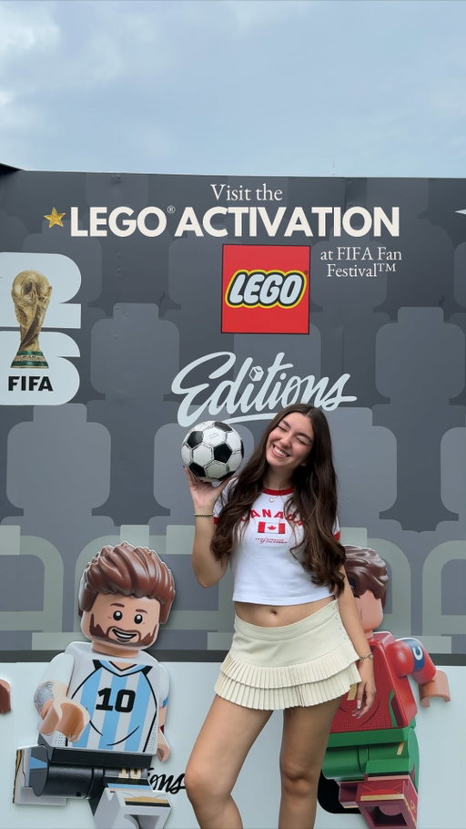 #ad PSA: #EveryoneWantsaPiece of the action! This summer you need to visit the @LEGOCanada activation at the Toronto FIFA Fan Festival™ ⚽️

I got to build, explore, and fully tap into the FIFA World Cup™ 2026 excitement and honestly, my favourite part was turning all that fun into a solo date and continuing the experience at home🧱 

I love that the LEGO® Editions FIFA World Cup Trophy and Soccer Ball sets turn celebrating the game into something you can build, keep, and display. 
It’s happening throughout June and July so definitely add this to your summer bucket list + you can get a piece of action by bringing home a LEGO Editions set from LEGO.ca/Editions

#LEGOPartner #LEGOWorldCup #ChampionsAreBuilt 
toronto events | things to do toronto |  toronto life
