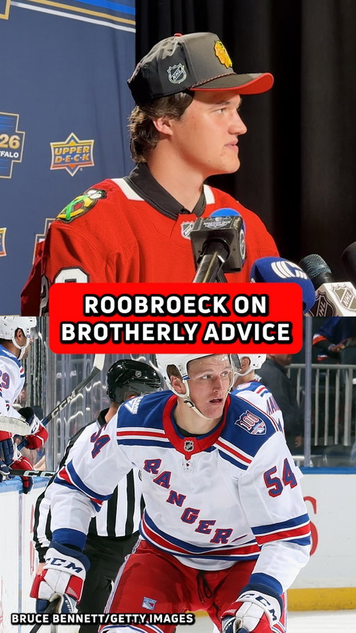Ryan Roobroeck didn’t wait long to hear his name called on Day 2. The newest Chicago Blackhawks prospect thanked his older brother Dylan for showing the way.

#nhldraft #ohl