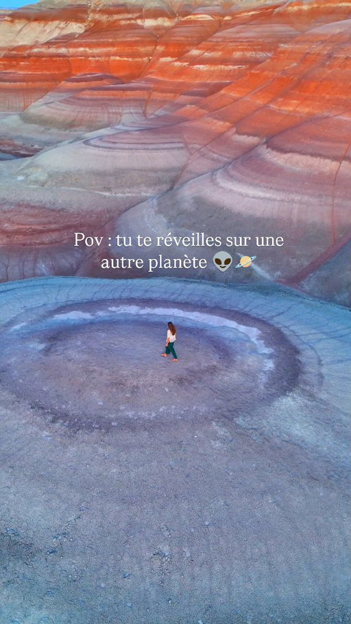On a dormi sur mars 🪐 

Cet endroit irréel se trouve en Utah à côté de la station mars une zone de recherches scientifiques 👽

Nous avons dormi ici avec le camping-car totalement seuls au monde, c'était absolument incroyable ✨

Les couleurs des collines ressortent beaucoup plus juste au lever du soleil et encore plus en drone. 🌈

📍Les coordonnées GPS : 38.416277,-110.784585 

Il y a une petite piste pour y aller mais pas très compliquée. 

#utah #beautifuldestinations #mars #outdooradventures #homeiswhereyouparkit