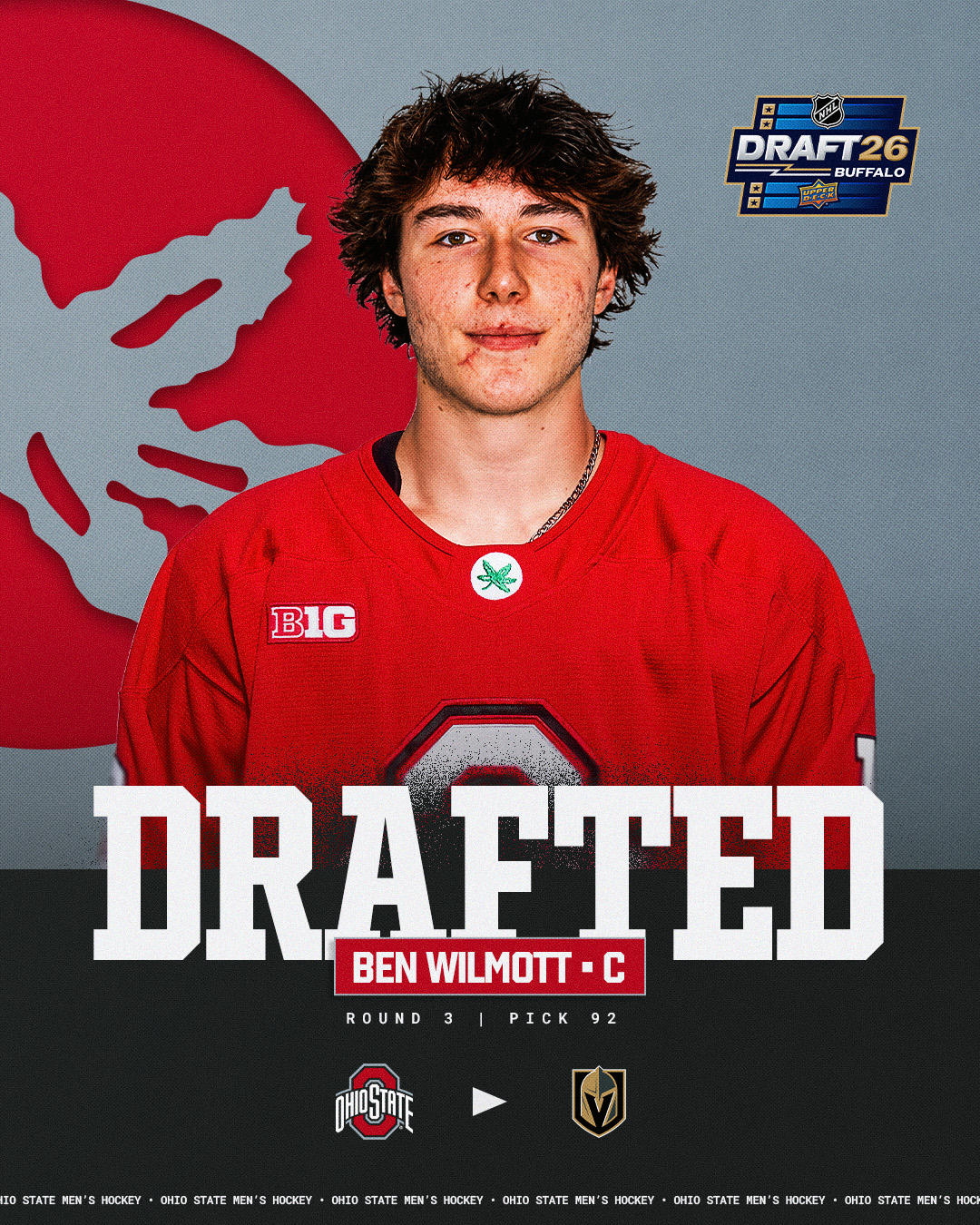 The pick is in ✔️ 

Congrats to incoming Buckeye Ben Wilmott, who was selected by the Vegas Golden Knights in the third round of the NHL Draft!

#GoBucks #ProBucks #VegasBorn