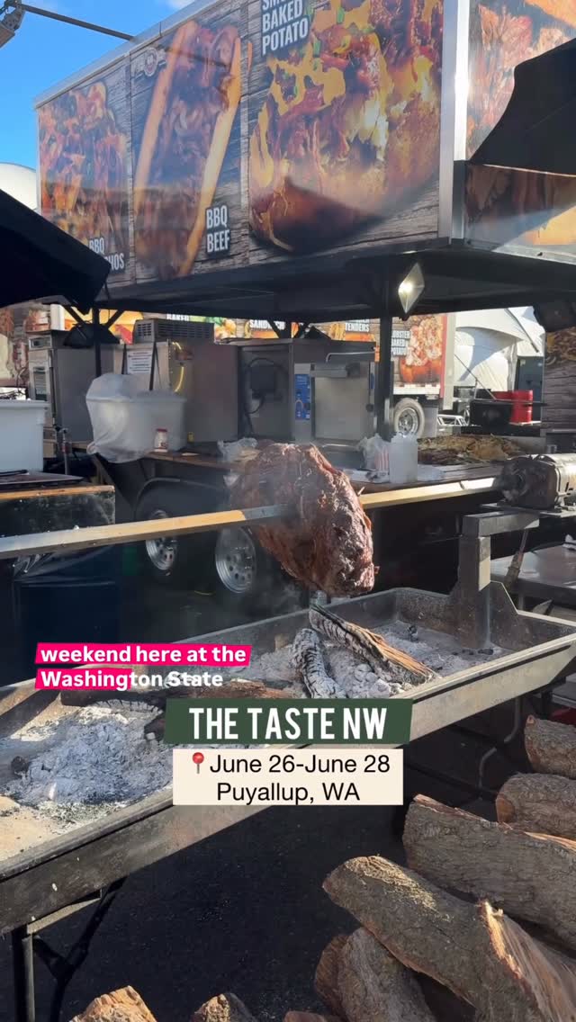 Video sponsored by @wastatefairec 

The Taste NW is back this weekend, June 26-28 and you’re not gonna want to miss it! It’s happening at the Washington State Fair Event Center in Puyallup @wastatefairec , and admission is free! (Parking is $20 in their lot)🎟️

There’s so many fun things to do like enjoy live entertainment from chef battles, music and comedy, games for the whole family, beer garden, and my favorite- $6 bites from the vendors! This is perfect if you want to try out a variety of items from different places 😋

Check out Taste NW this weekend!🤩

📍 110 9th Ave SW, Puyallup, WA 98371

LET’S EATSPLORE🩷