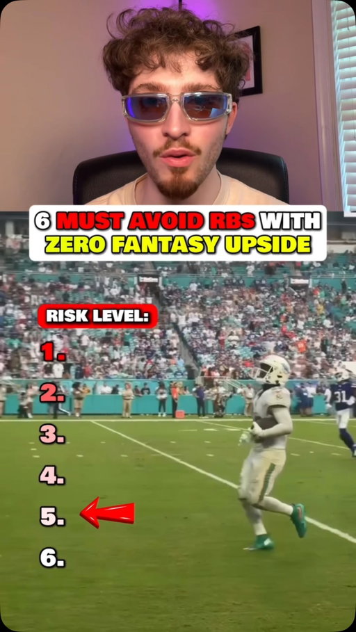 Take caution if you draft one of these RBs in fantasy football 😬
