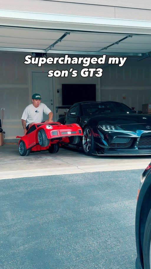 This is what being a car dad is all about ❤️

I haven’t had much time to work on the Supra or the M3 lately because... well, dad life. But honestly, this scratched that itch more than working on my own cars ever could.

I’m more excited to see his reaction than I would’ve been finishing one of my own projects. He’s been wanting to drive his Porsche, but the battery has been dead for a few weeks.

So... we did his first modification. 😂 Swapped in a Milwaukee M18 battery and now it might have a little too much power.

I have a feeling we’re about to go down a very expensive rabbit hole together.

This is what Car Dads Club is all about. It’s not just building cars anymore, it’s building memories around them.

Family First. Cars Second. ❤️🏁