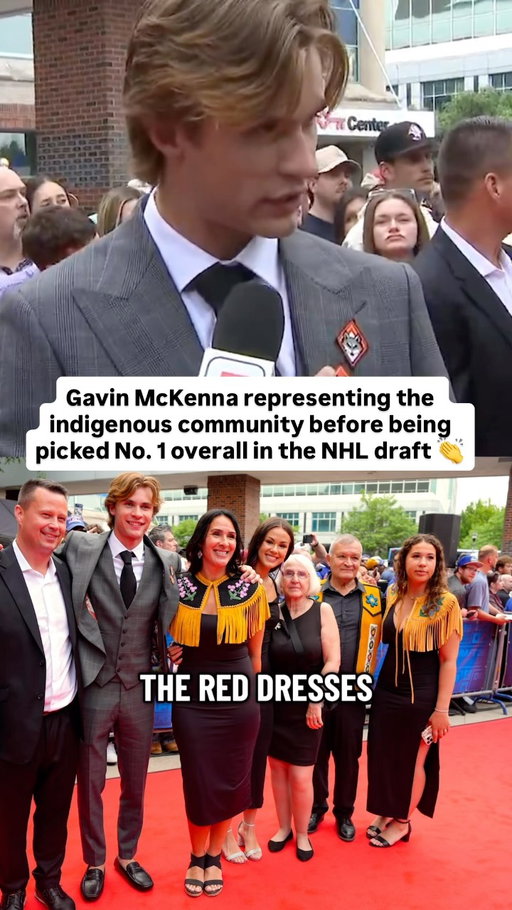 Gavin McKenna’s sister helped him make his draft night special ❤️