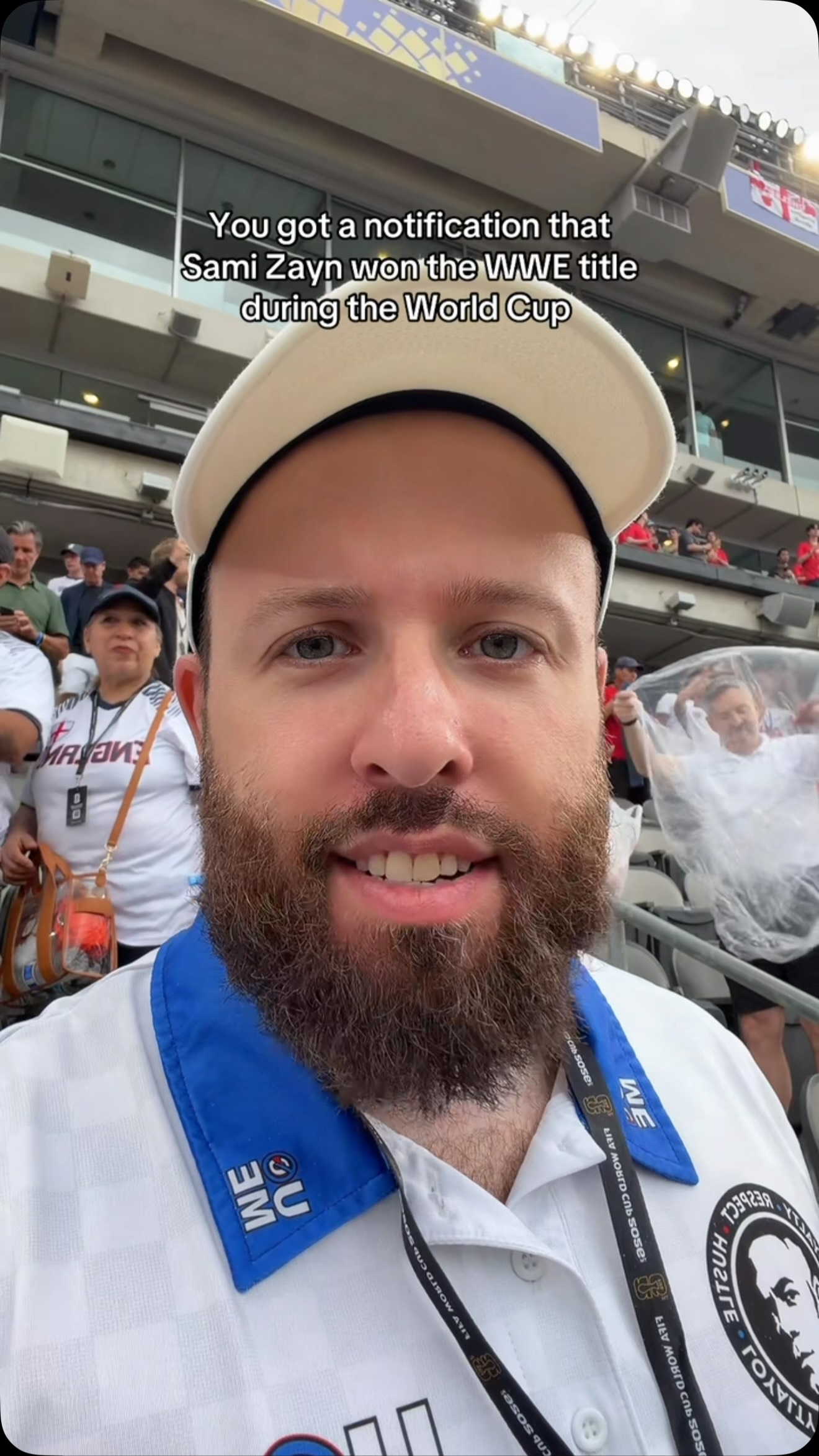 You got a notification that Sami Zayn won the WWE title during the World Cup #wwe #fifaworldcup #fifaworldcup2026