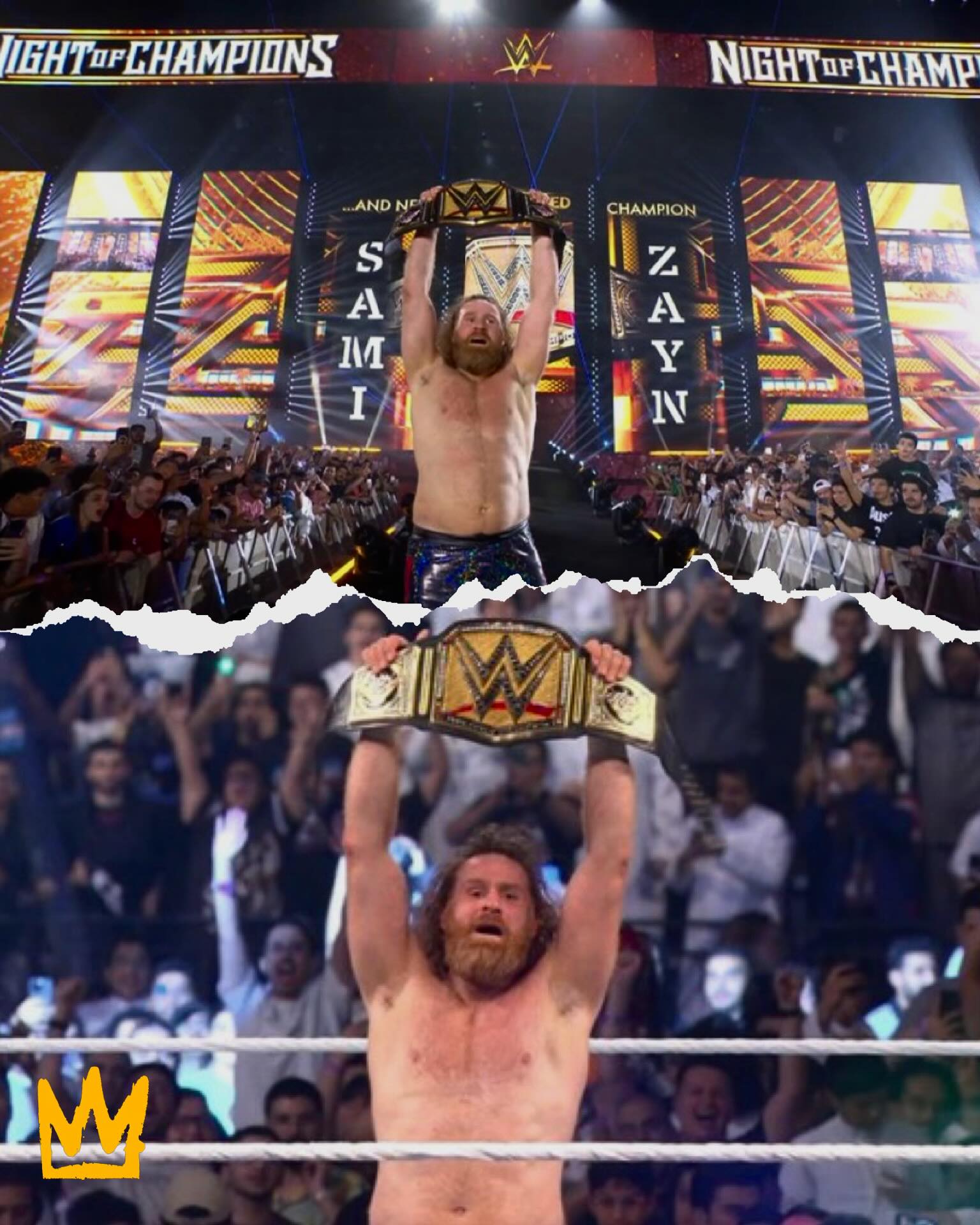 GRAND SLAM @SAMIZAYN 🏆 #WWENOC