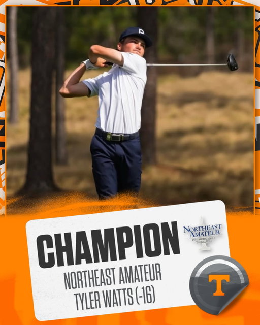 Victory for the incoming Vol 🏆

A historic performance from Tyler Watts delivers the Northeast Amateur title at Wannamoisett Country Club!