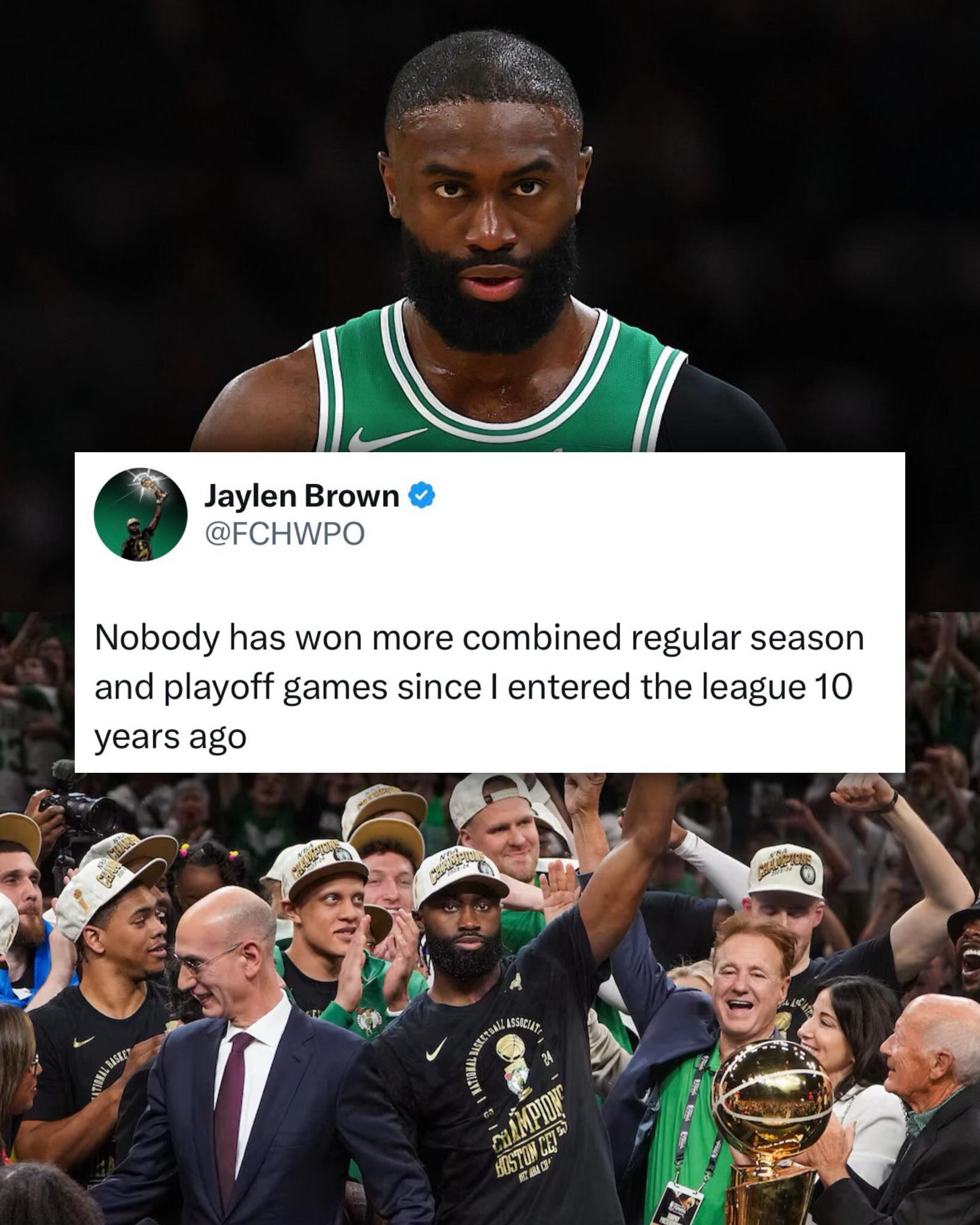 Jaylen Brown isn’t holding back 😳

He fired back after reports questioned his trade value.