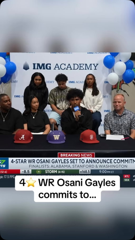 The moment Osani Gayles committed to Alabama🔥👀