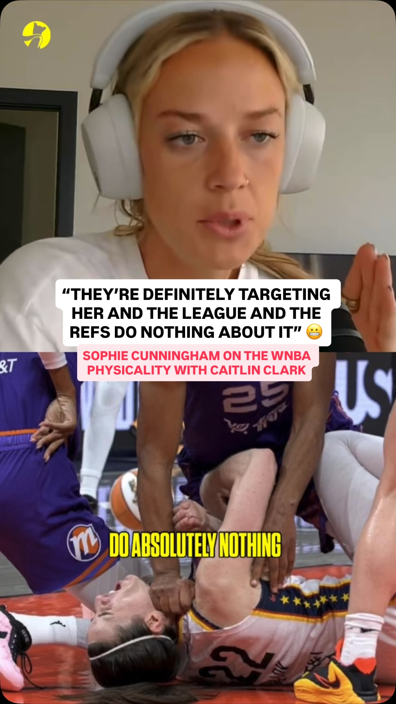 Sophie Cunningham sticking up for Caitlin Clark and says the WNBA is jealous of her

(Via @KenSwift on X)