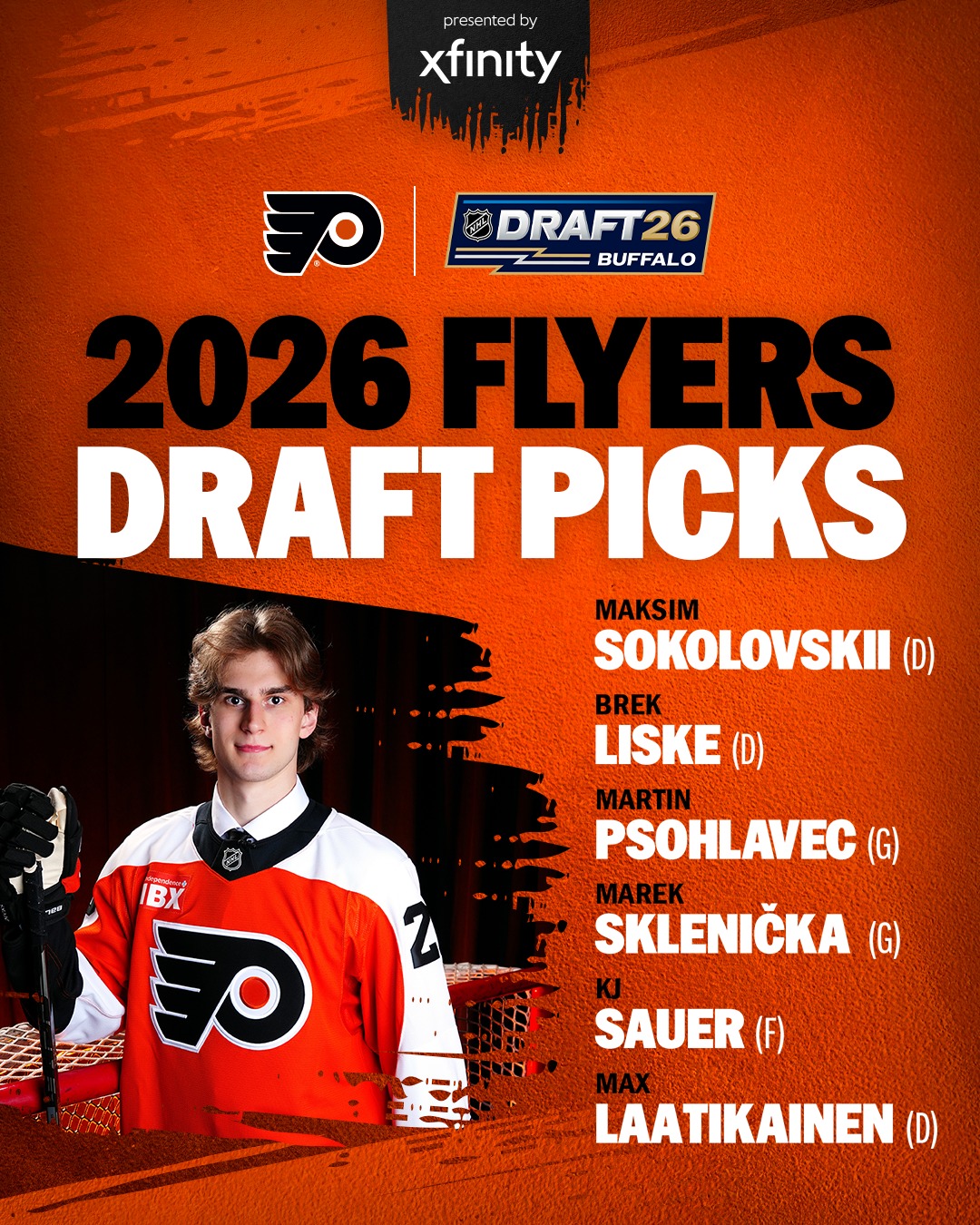 That's a wrap from Buffalo! 

Click the link in our bio to check out Flyers Draft Central presented by @Xfinity and read about all our selections in the 2026 NHL Draft.