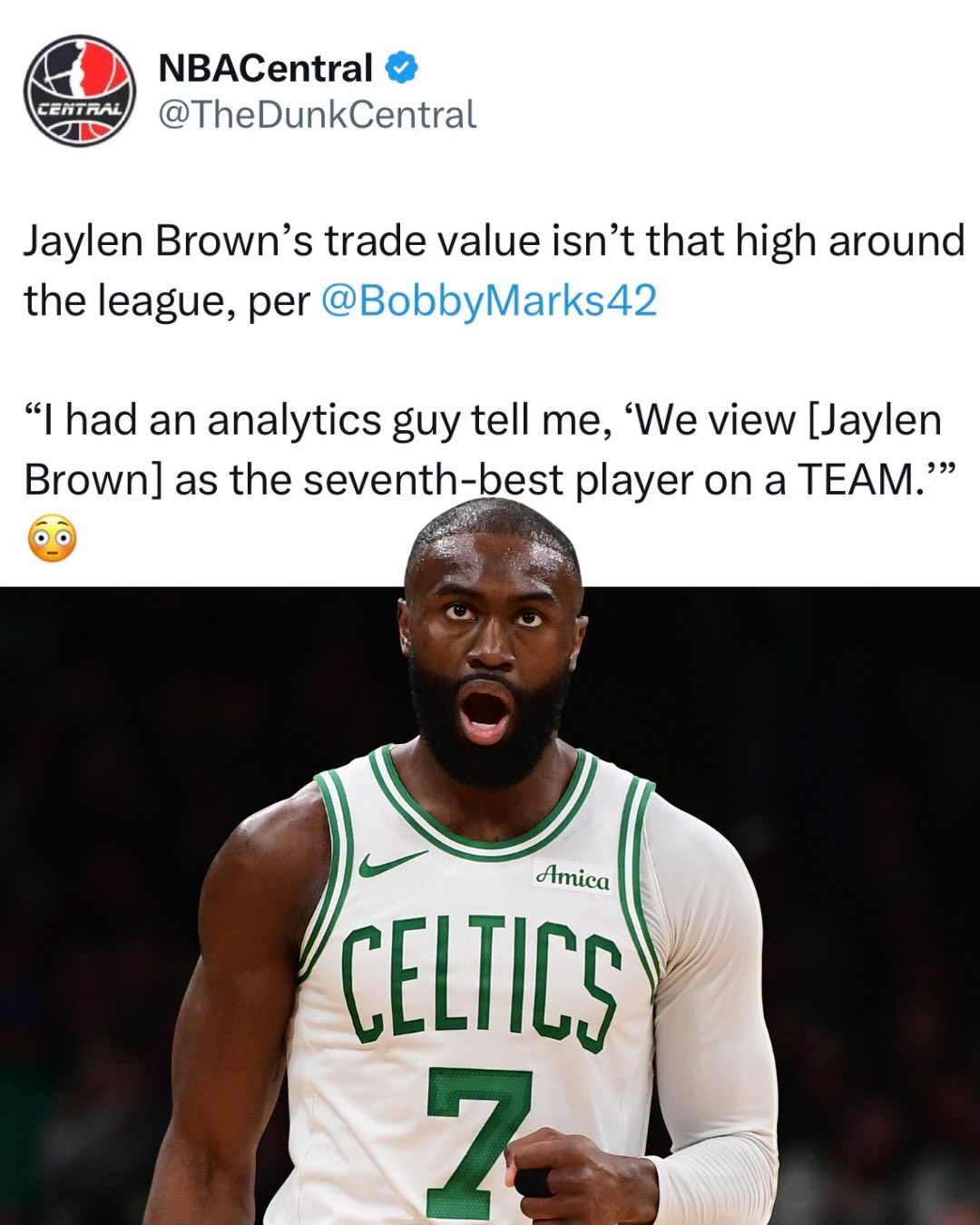 Jaylen Brown snaps back 😳