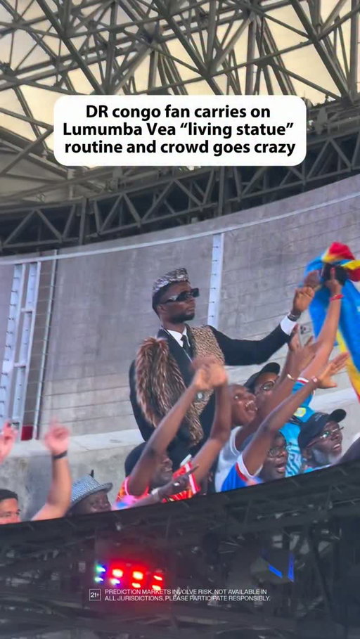 The living statue routine carries on as the DR Congo plays their final group stage match in Atlanta 🇨🇩

#symonewiththesports #worldcup #drcongo #fwc