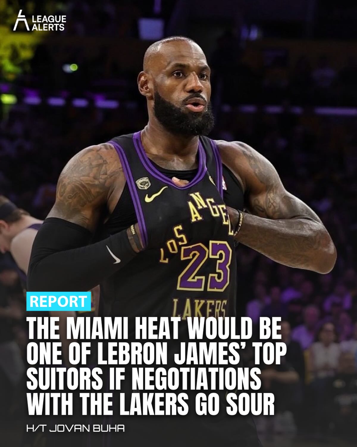 Miami is positioning itself as a serious landing spot for LeBron James if his contract talks with the Lakers fall apart. Free agency negotiations open June 30th.