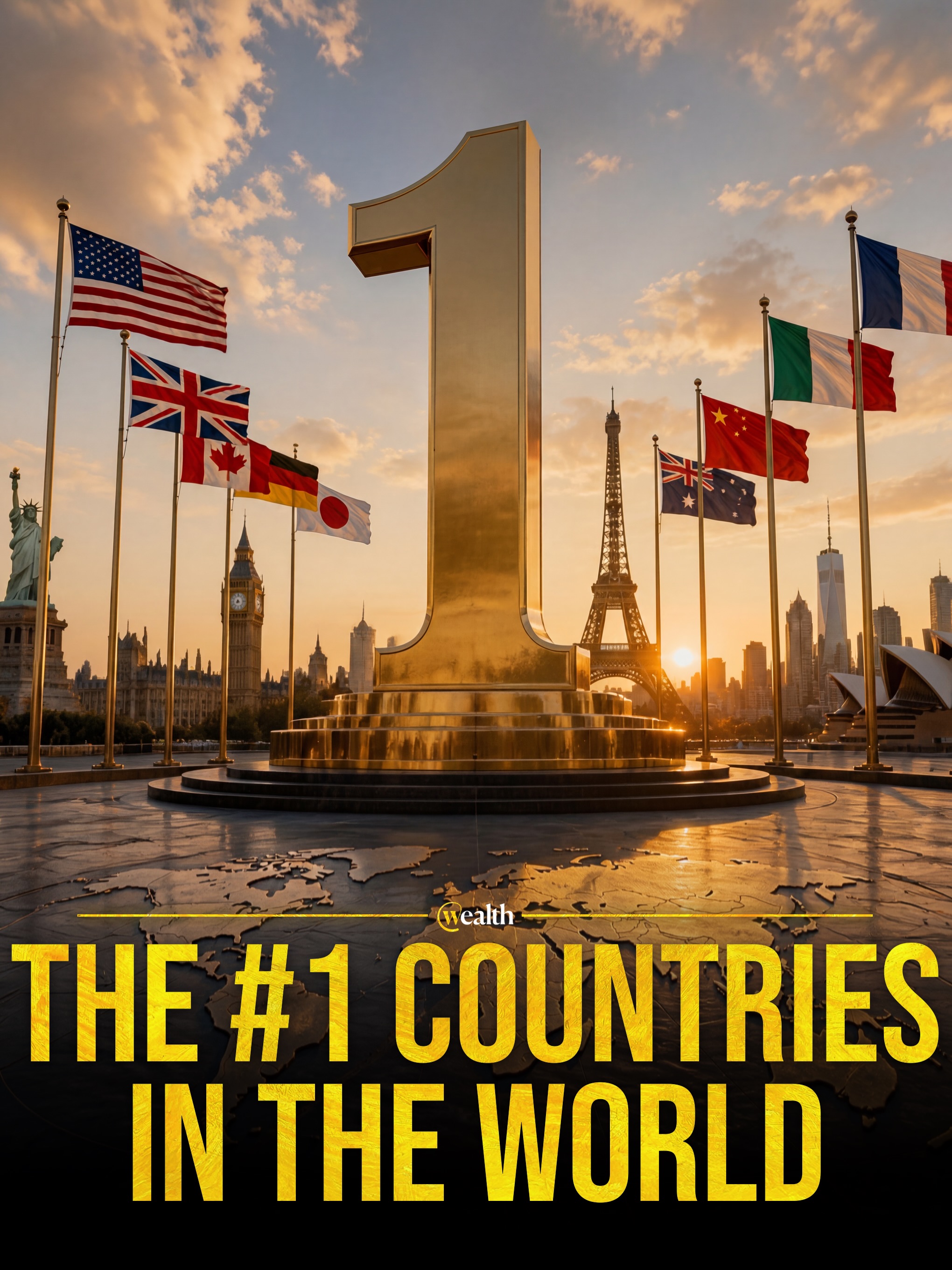 Every country here has a different kind of crown. 🌍

The United States has the biggest economy, India has the biggest population, Russia has the most land, Canada has the longest coastline, and France takes the tourism title.

The rest jumps from quality-of-life rankings to raw power: Finland for happiness, Iceland for peace, Switzerland for innovation, Singapore for passport strength, Monaco for wealth per person, Italy for heritage sites, China for manufacturing, South Korea for robot density, Brazil for biodiversity, Norway for its wealth fund, and Saudi Arabia for crude-oil exports.

#CountryFacts #GlobalRankings #WorldEconomy #Geography #Travel