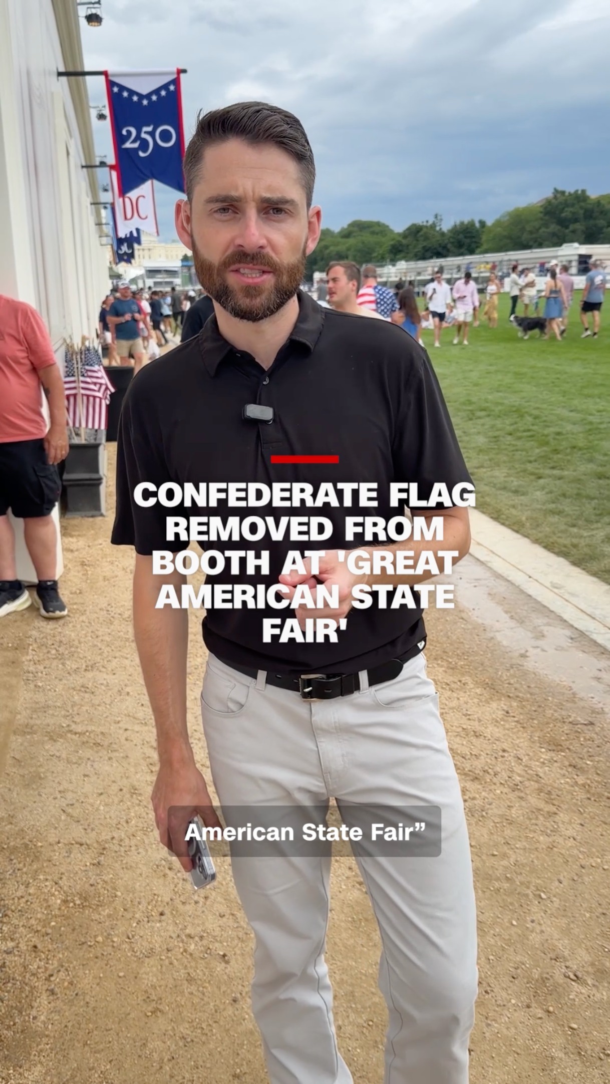 An image of a Confederate flag was removed after appearing in the North Carolina pavilion of the "Great American State Fair." CNN's Gabe Cohen reports.

More on this story at the link in bio.