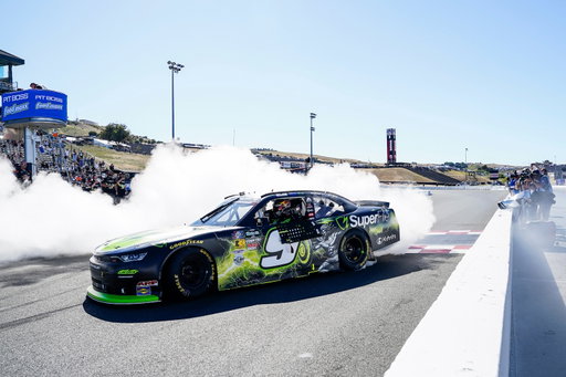 Awesome day at Sonoma, the @superinnovations #9 Chevy was great today! The @jrmotorsports guys and girls were flawless, awesome to have @dalejr and his family there 😀 Onto the Cup race tomorrow 👍