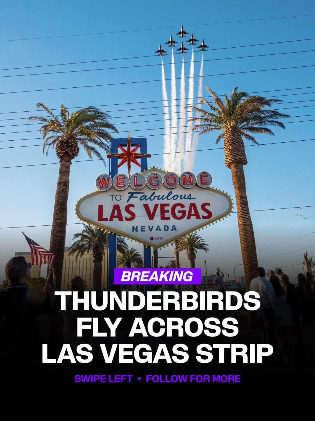 Celebrating America’s 250th Anniversary with @afthunderbirds ✈️

#VivaLasThunderbirds