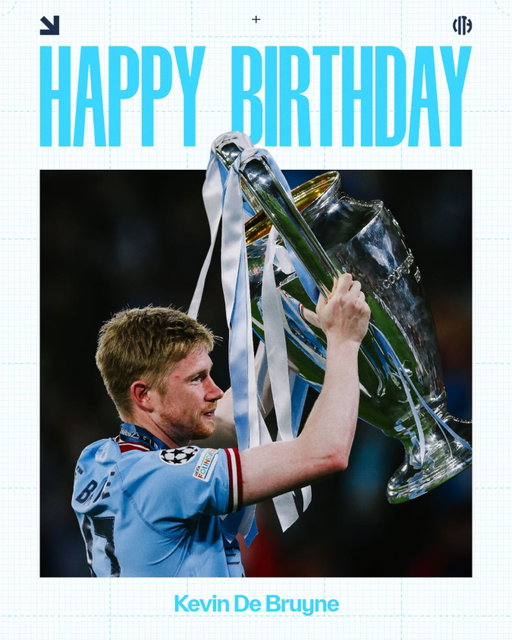 Happy Birthday, Kevin De Bruyne 🎂👑🩵