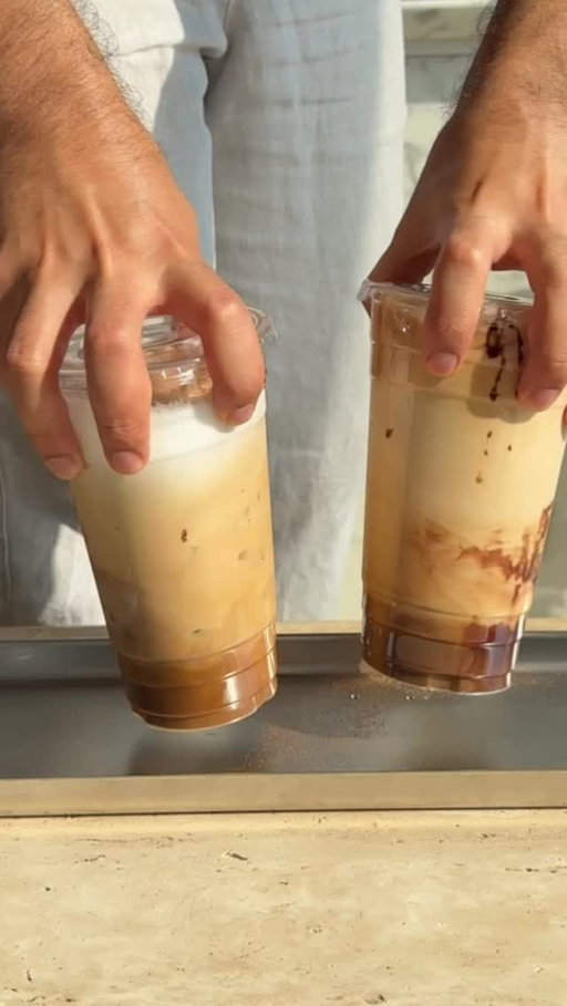 Spanish iced latte with chocolate syrup and cinnamon powder! Would you try?