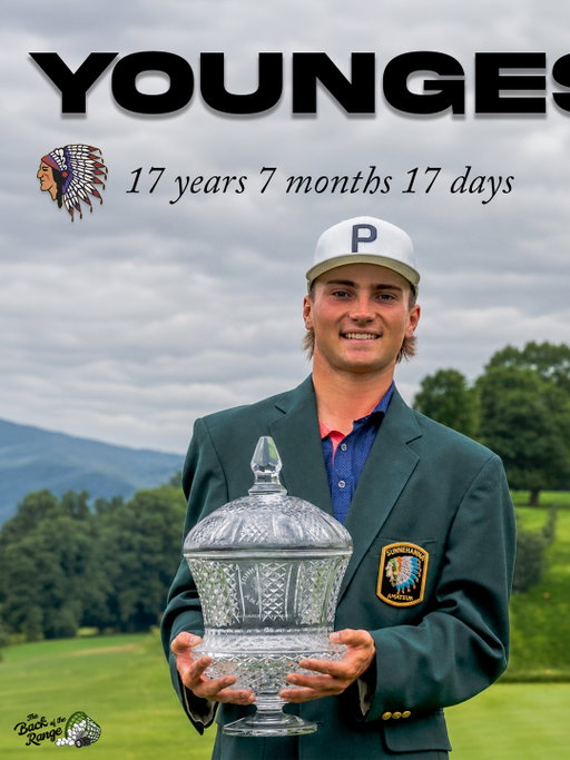 In back to back years, Tyler Watts becomes the youngest champion in tournament history of the Sunnehanna Amateur (2025) and the Northeast Amateur (2026).