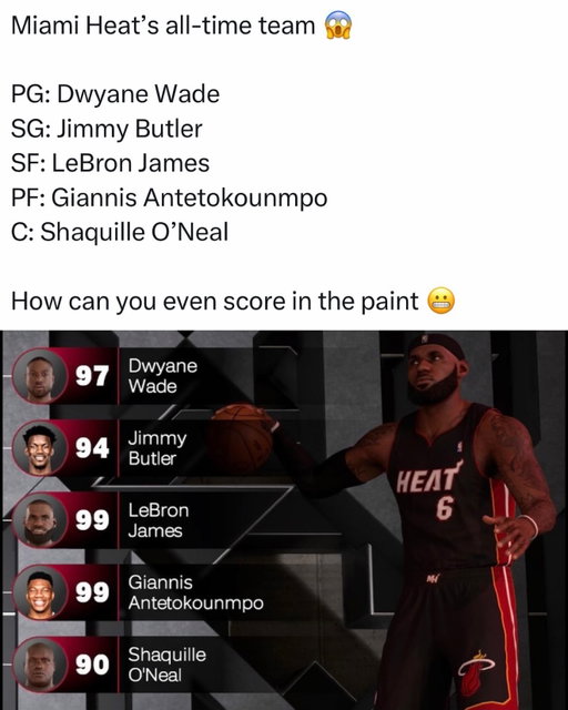 Elite defense from 1-5 😭 What NBA 2K all-time team are you using against this?

(via WadexFlash/X)
