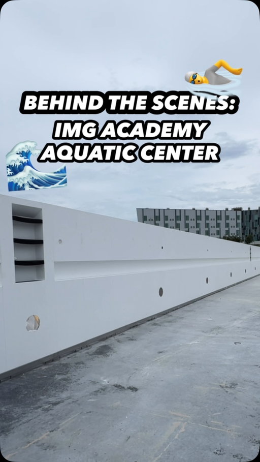 Behind every great swimmer is a world-class training environment. 🌊

Take a behind-the-scenes look at the future home of IMG Academy Swimming. The pool walls are now complete, and the next step is installing slip-resistant panels designed to enhance safety and performance for student-athletes.

Every detail of our new state-of-the-art Aquatic Center is being built with elite training in mind as we prepare to welcome the next generation of swimmers.