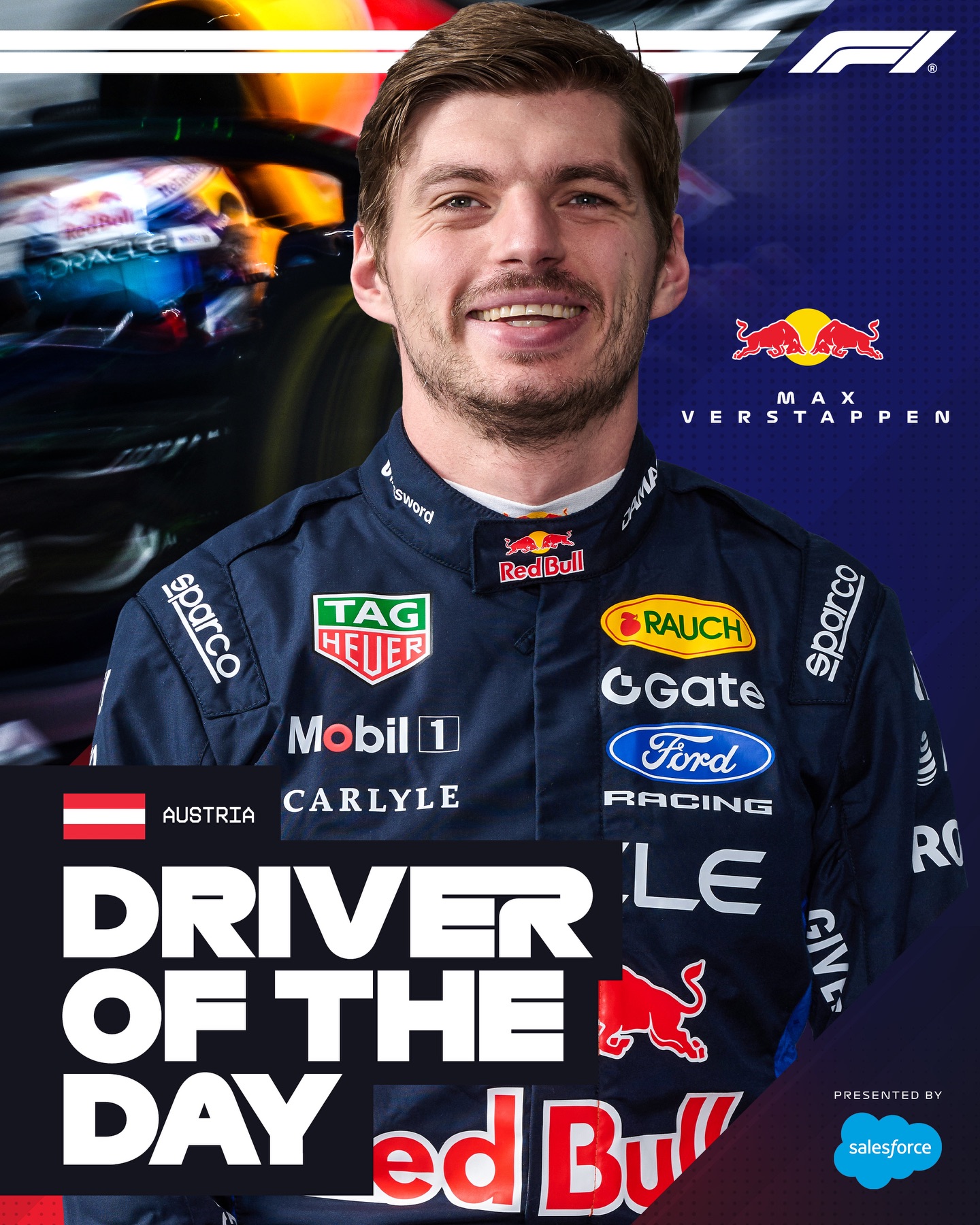 Max Verstappen dominates the Driver of the Day vote 🗳️

A worthy win for Max as he climbs to P2 at the Red Bull Ring 👏

#F1 #Formula1 #AustrianGP @salesforce @maxverstappen1 @redbullracing