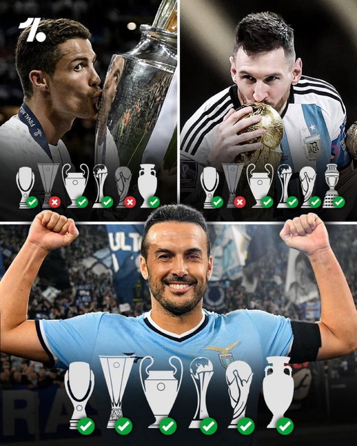 Pedro remains the ONLY player in history to win Champions League, Europa League, UEFA Super Cup, Club World Cup, EURO and World Cup 👀🏆🙌