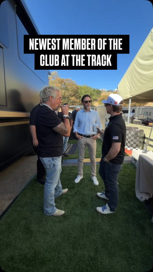 Great to have you at the track, @guyfieri!