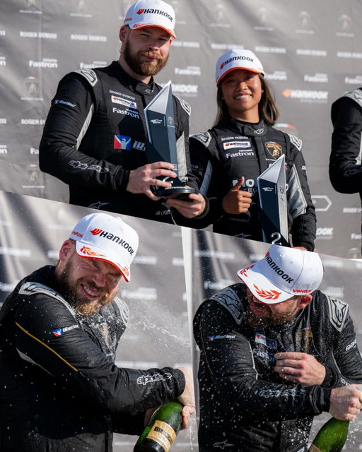 FIRST PODIUM OF THE YEAR! 🥳 P2 in ProAm

Been a really tough year thus far but all of that hard work and awareness within work ethic is starting to pay off. Pace is improving every weekend and now we can fight.

Really enjoy it out here at Watkins Glen, and even more so with this incredible team @rafaracing.club / @rafamartinez812 / @thekevinconway. Shoutout to my teammate @chloechambersracing for bringing it home after carnage was occurring in both stints.