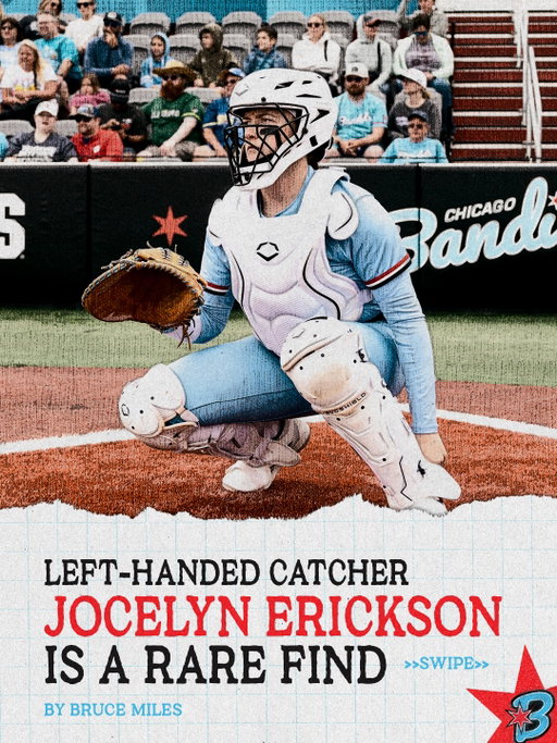 one of the best behind the plate and she’s left-handed 😏

read the full story by Bruce Miles at theausl.com 💻