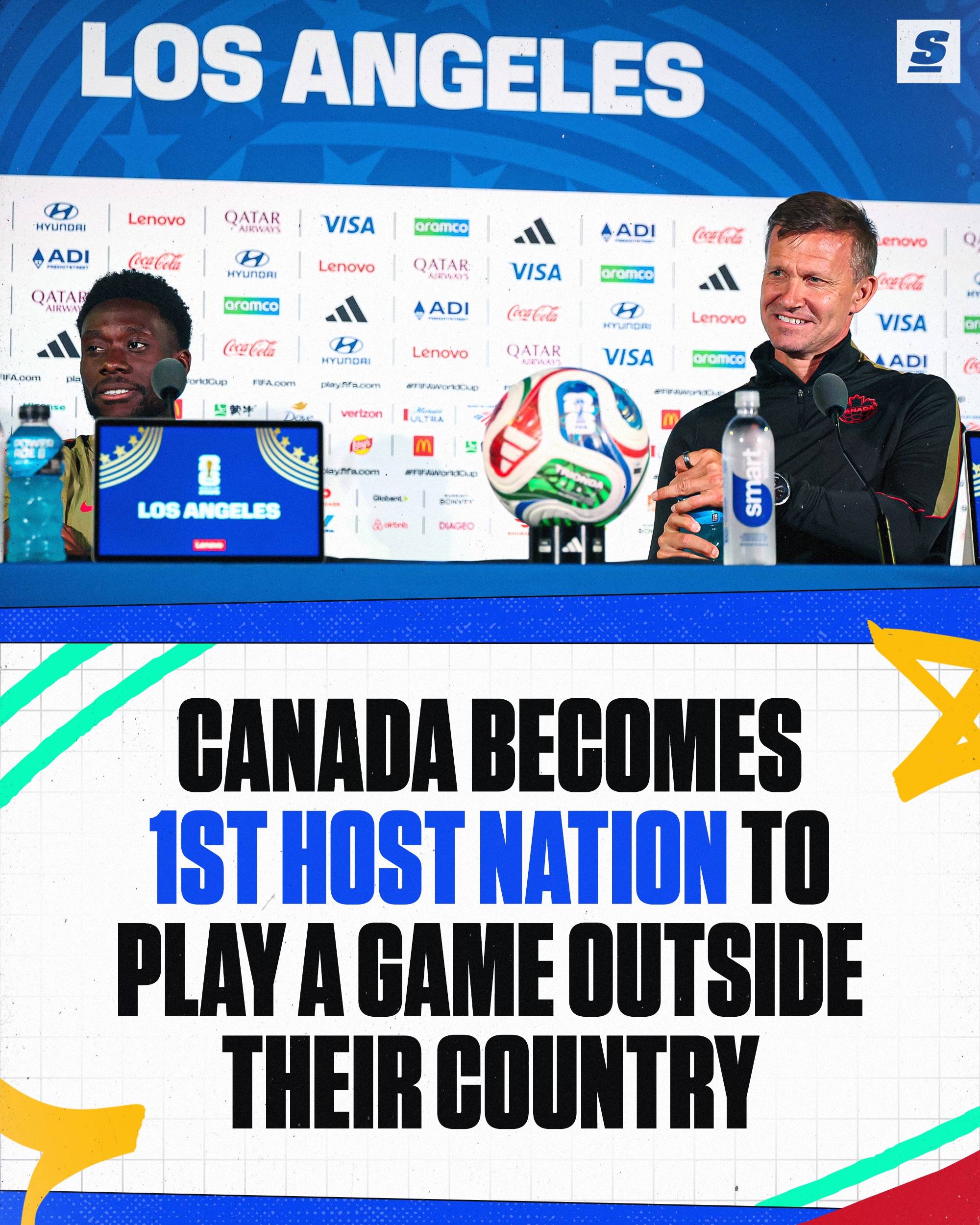 A World Cup first this afternoon as Canada squares off against South Africa at Los Angeles Stadium in the Round of 32. Will they become the first host nation to secure a win outside their country? 👀🇨🇦