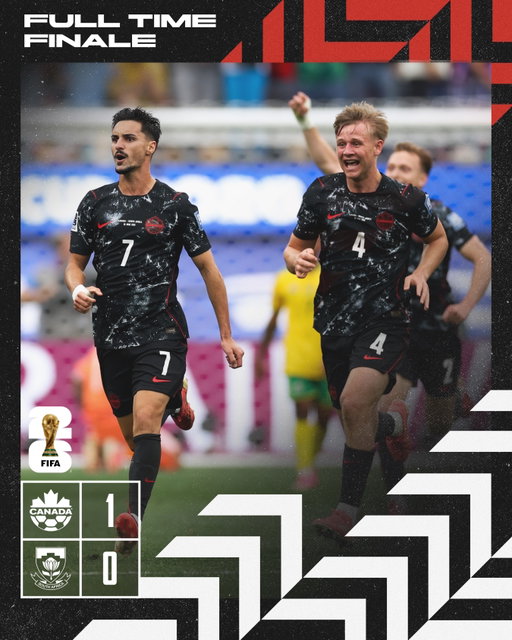 OUR FIRST-EVER FIFA MEN’S WORLD CUP KNOCKOUT WIN! WE ARE THROUGH TO THE ROUND OF 16🍁

NOTRE PREMIÈRE VICTOIRE EN RONDE ÉLIMINATOIRE À UNE COUPE DU MONDE MASCULINE DE LA FIFA ! ON SE QUALIFIE POUR LES HUITIÈMES DE FINALE🍁

🇨🇦🇿🇦
#CANMNT #OurGameNow