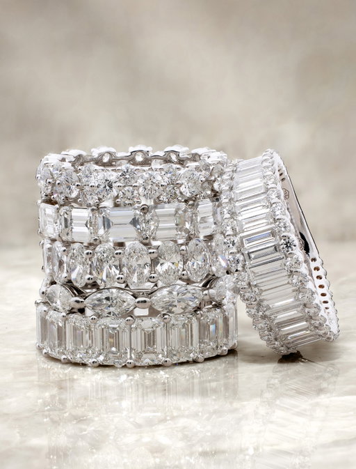 Because the most unique stacks tell a story.

#RoyaldeVersailles #RdV #DiamondEternityRings #FineJewellery #Yorkville