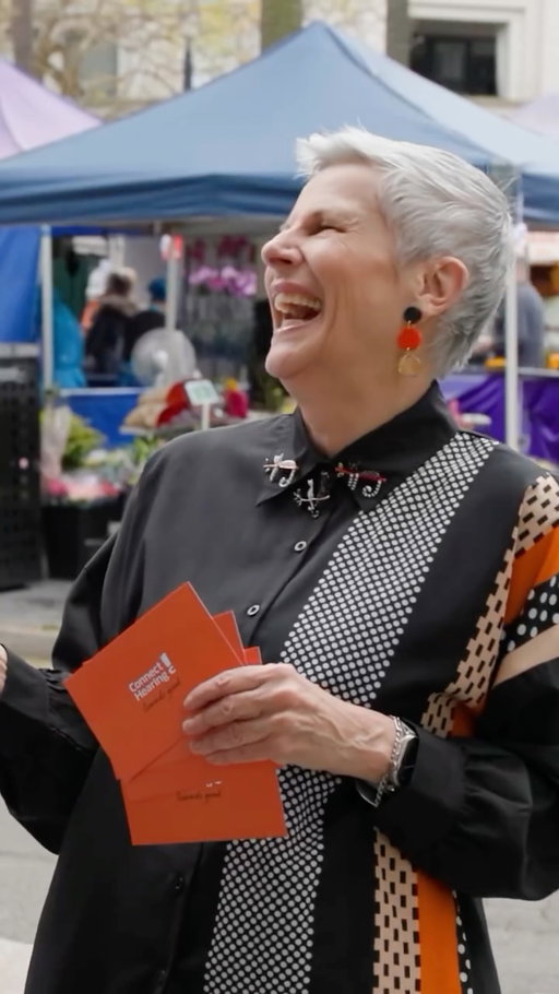 At Connect Hearing, we’re celebrating our fantastic ambassador, Susie Elelman! 🎉

Over her two-decade journey with hearing aids, Susie has embraced innovation and advocated for the importance of hearing health. Her positive outlook, energy, and commitment to living life to the fullest continue to inspire us every day.

We’ve loved every minute of our partnership with Susie, and we can’t wait for many more years to come!