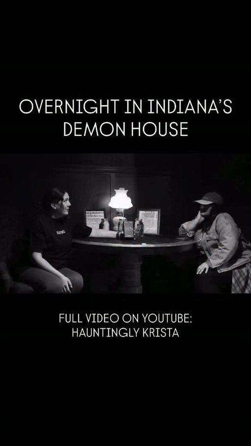 I spent the night with a psychic medium in one of Indiana’s most haunted homes and the full video is out on YouTube now on Hauntingly Krista 👻 

featuring @thewaningmoonwitch 

#hauntedplaces #hauntedlocations #ghoststories #indiana #hauntedhistory