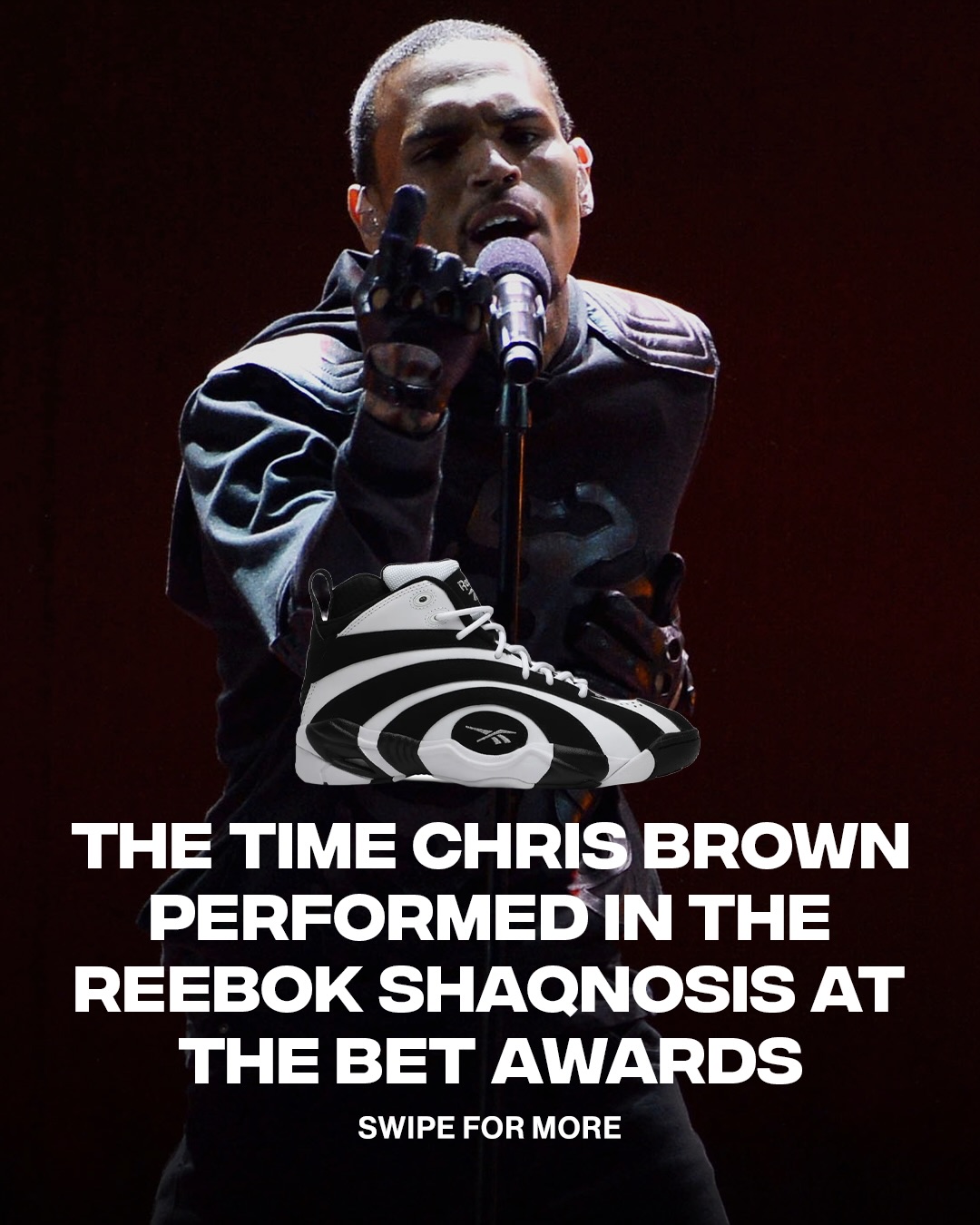 In honor of the BET Awards tonight, let’s look back when Chris Brown pulled up to perform on stage rocking the Reebok Shaqnosis at the 2013 BET Awards 🎤

What’s the best sneaker you’ve seen rocked on stage during a BET performance? 

📸: Getty
