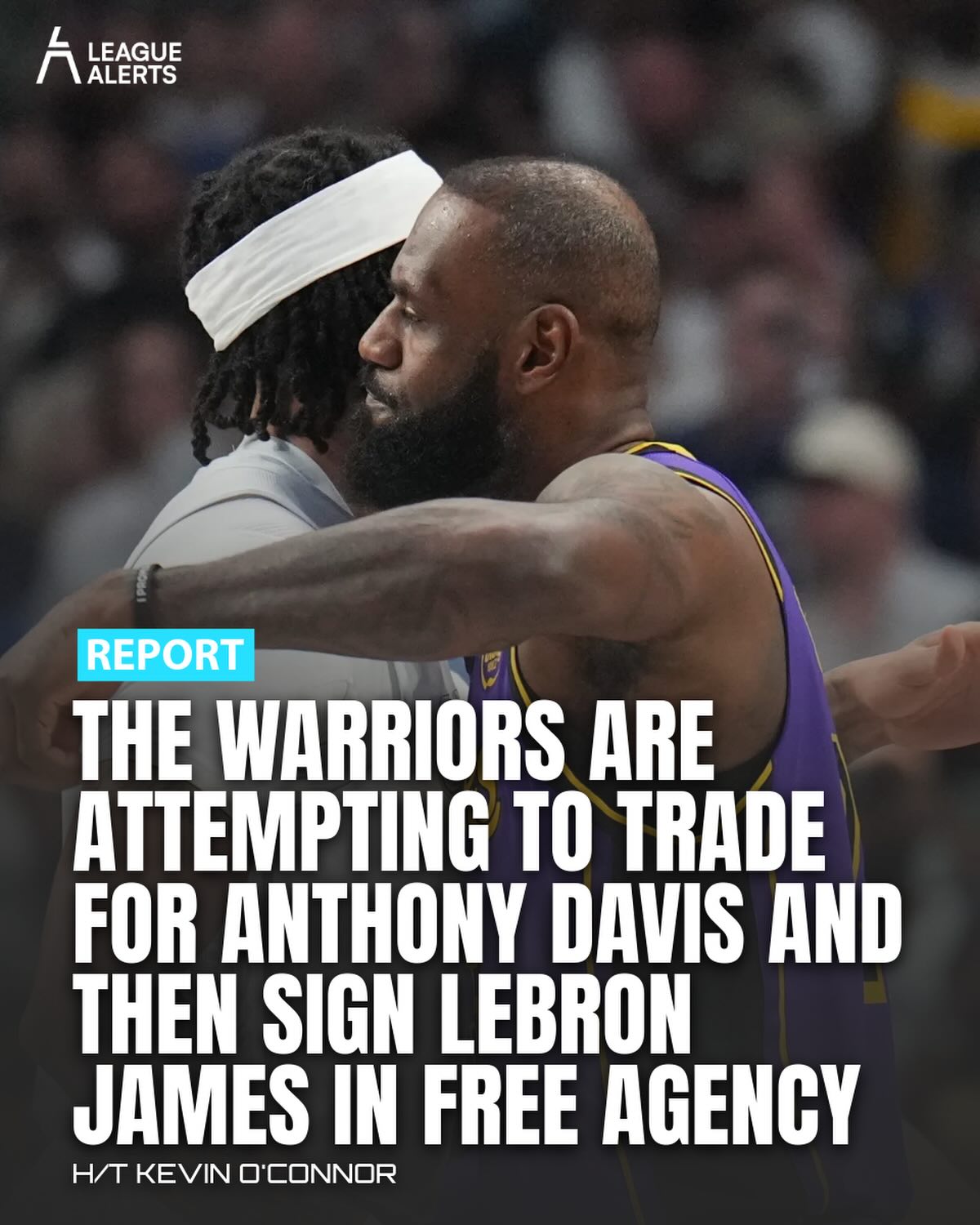Golden State is trying to land Anthony Davis from Washington and then pitch LeBron James on joining once free agency opens June 30. A Davis trade would need to include Jimmy Butler and draft capital.