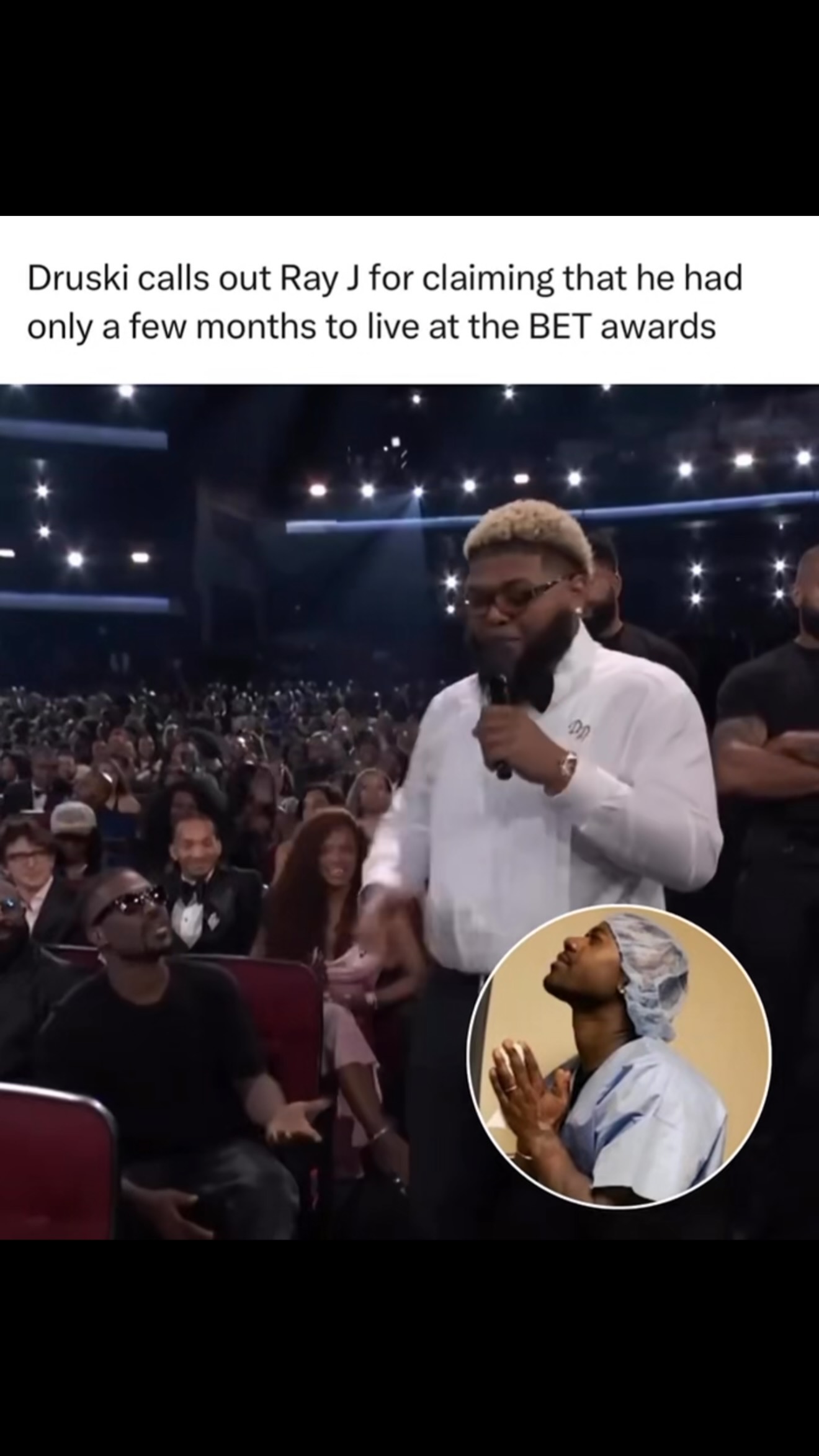 #Druski Calls Out #RayJ for claiming that he only had “4 months to live” at the BET awards show💀😭😬

#explore #viral #explorepage 

✍️: @jrz.00