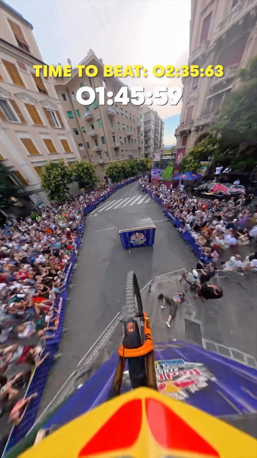POV: nobody’s beating you today. 👊
@rogervieira8 was on an absolute heater of a run! 

Missed the show? Rewatch Red Bull Genova Cerro Abajo now on Red Bull TV. (link in bio)

#pov #mtb #mountainbike #downhill