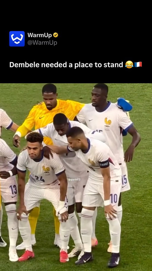 😂

Ousmane Dembélé enjoyed a highly productive 2025–26 campaign with Paris Saint-Germain, silencing critics with clinical efficiency. Across 22 appearances in Ligue 1, the dynamic winger directly contributed to 17 goals, netting 10 times and providing 7 assists in just 1,062 minutes on the pitch. His high-impact performances extended to the UEFA Champions League, where he scored vital goals in high-stakes matches against Bayern Munich and Arsenal. Carrying this exceptional momentum onto the international stage, Dembélé has emerged as a crucial asset for France at the 2026 FIFA World Cup, recently lighting up the group stage with a brilliant hat-trick in a 4–1 victory over Norway.

(Via @_spark479 )