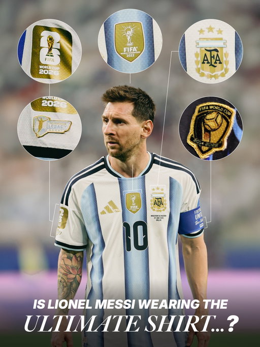 𝑰𝑺 𝑳𝑰𝑶𝑵𝑬𝑳 𝑴𝑬𝑺𝑺𝑰 𝑾𝑬𝑨𝑹𝑰𝑵𝑮 𝑻𝑯𝑬 𝑼𝑳𝑻𝑰𝑴𝑨𝑻𝑬 𝑺𝑯𝑰𝑹𝑻? 🇦🇷👕 

It’s the final boss of football shirts. 3 stars. Gold World Cup sleeve patch. World Champions shield. World Cup Legacy patch. World Cup Golden Ball patch.

They don’t come more stacked than this.