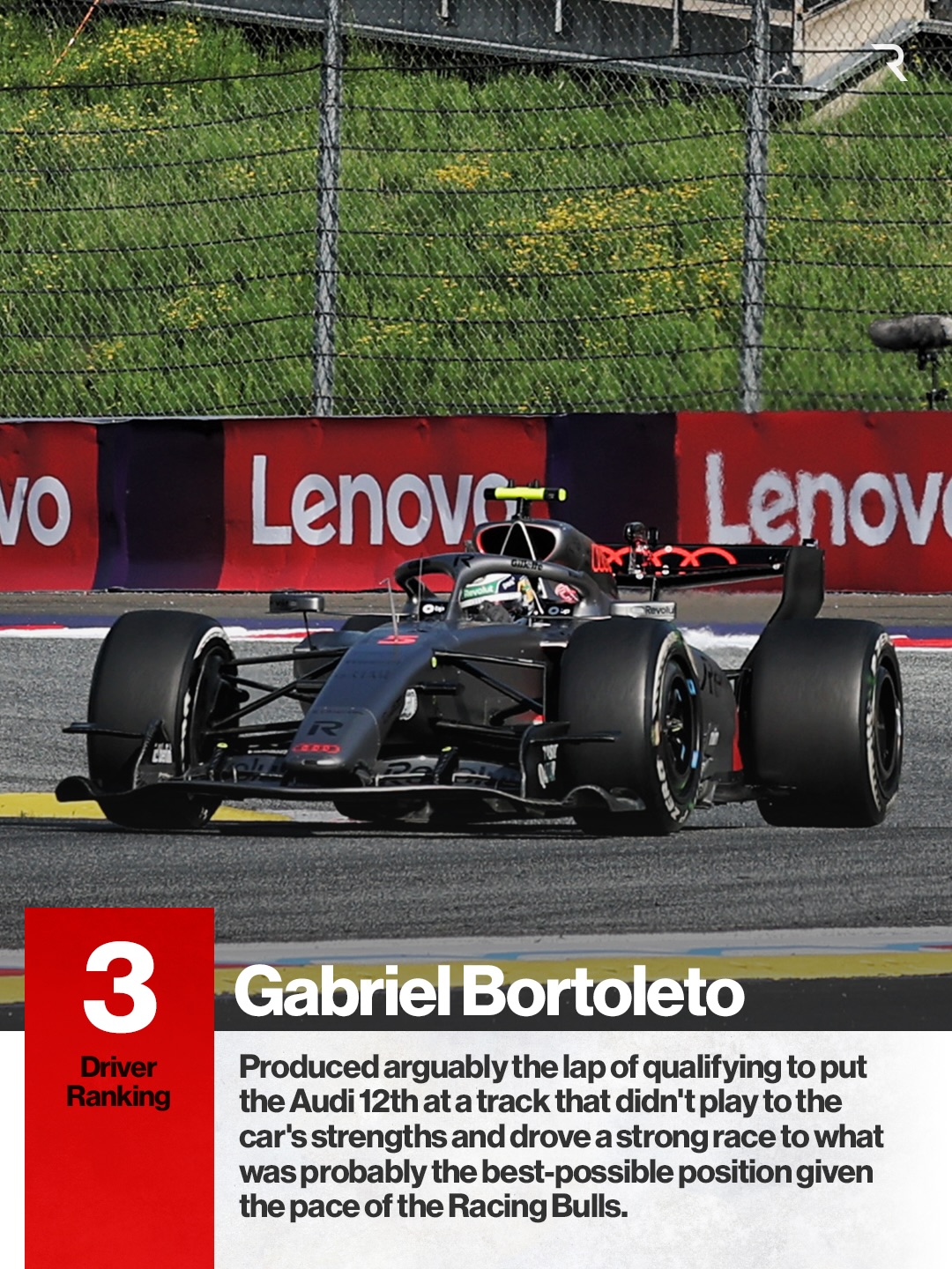 There was a high standard throughout the field at the Austrian Grand Prix feeding all the way through from top spot in Edd Straw’s Formula 1 driver rankings through to last place! 👀

See who ended up where here... and as always, Edd will be taking questions on them on The Race Members’ Club!